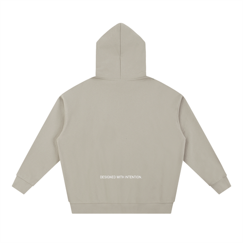 BOXY HEAVYWEIGHT DROP-SHOULDER HOODIE.
