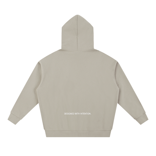 BOXY HEAVYWEIGHT DROP-SHOULDER HOODIE.