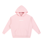 PINK BOXY DROP SHOULDER HOODIE.