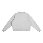 OVERSIZED MOCK-NECK SWEATSHIRT.