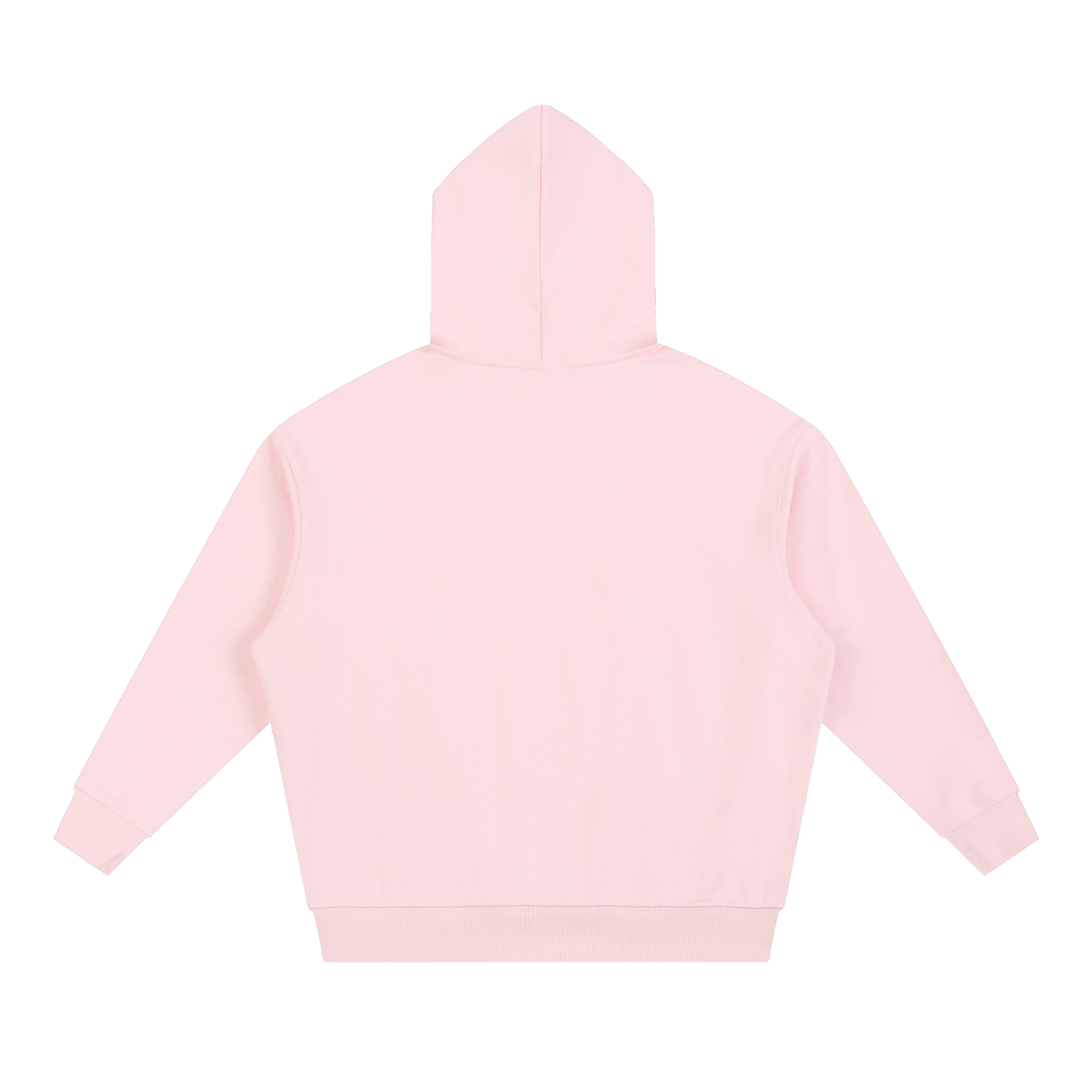 PINK BOXY DROP SHOULDER HOODIE.