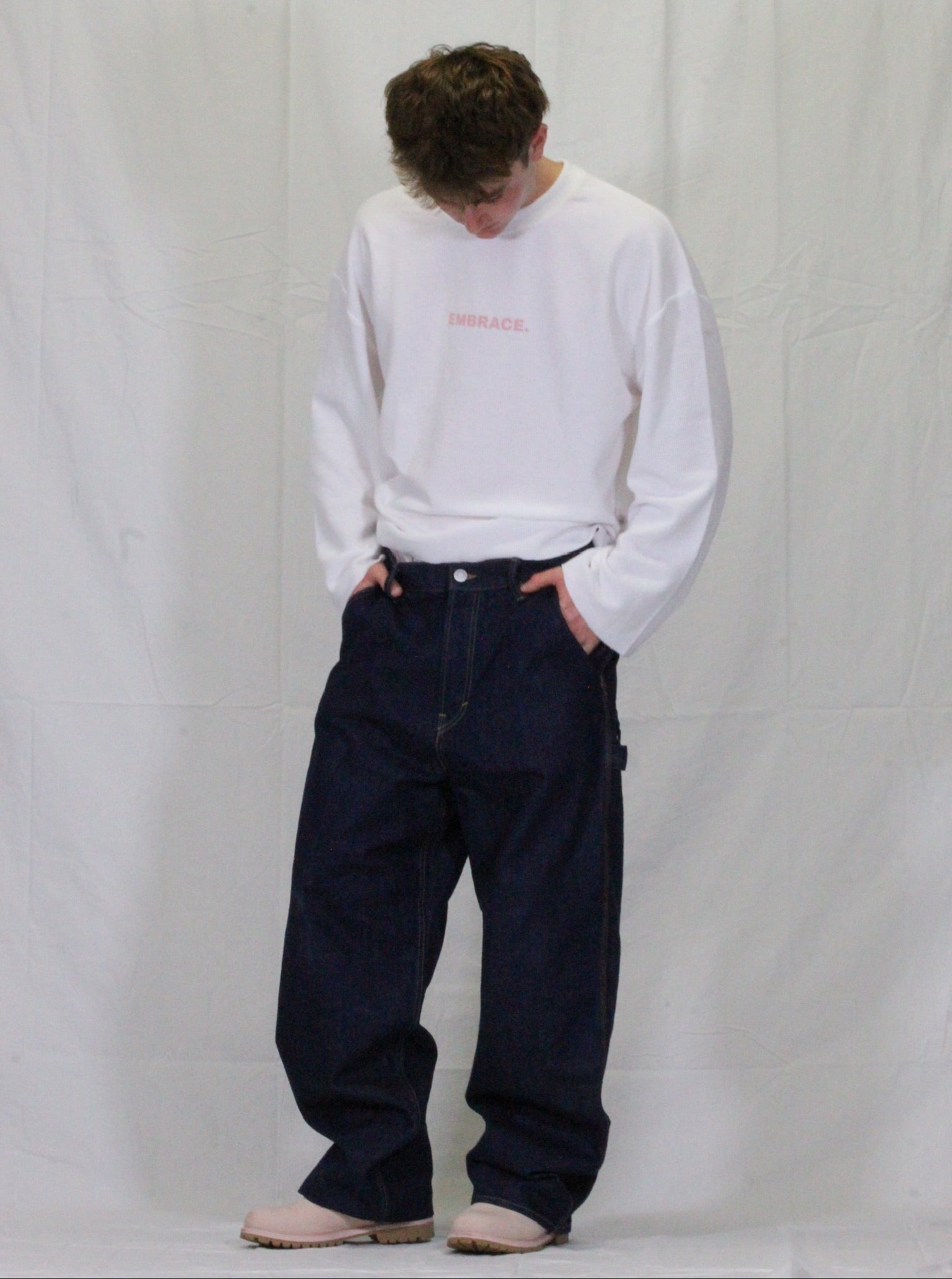 WAFFLE KNIT LONG SLEEVE.