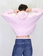 PINK BOXY DROP SHOULDER HOODIE.