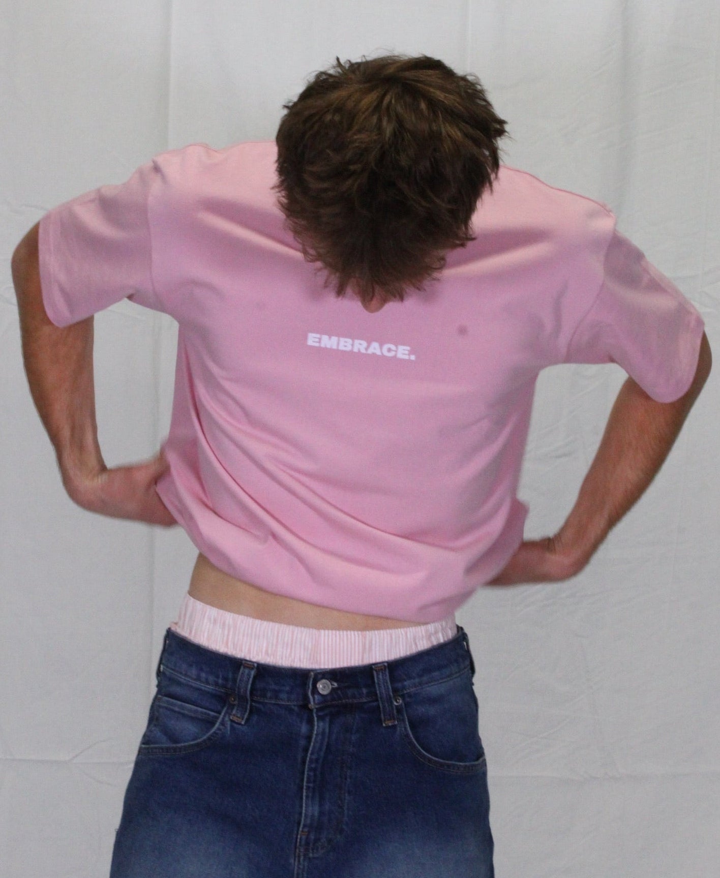 PINK COTTON T-SHIRT.