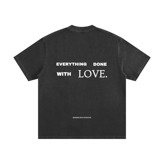 HEAVYWEIGHT VINTAGE FRAYED T-SHIRT.