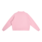 OVERSIZED MOCK-NECK SWEATSHIRT.