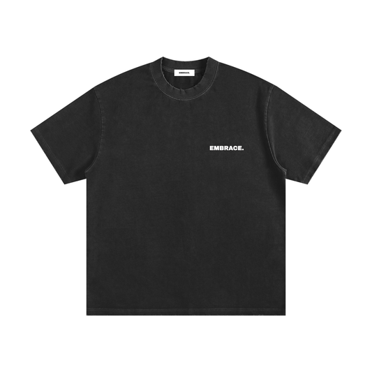 HEAVYWEIGHT VINTAGE FRAYED T-SHIRT.